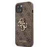Guess Big 4G Metal Logo Case iPhone 13 mini, Brown