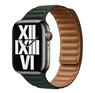 Apple 45mm Sequoia Green Leather Link - M/L
